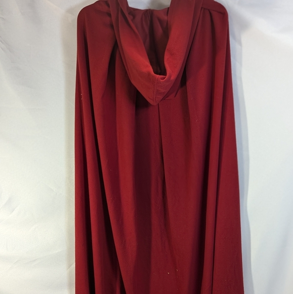 New Women Valentines handmade long hooded red cape cloak unisex - Picture 3 of 6